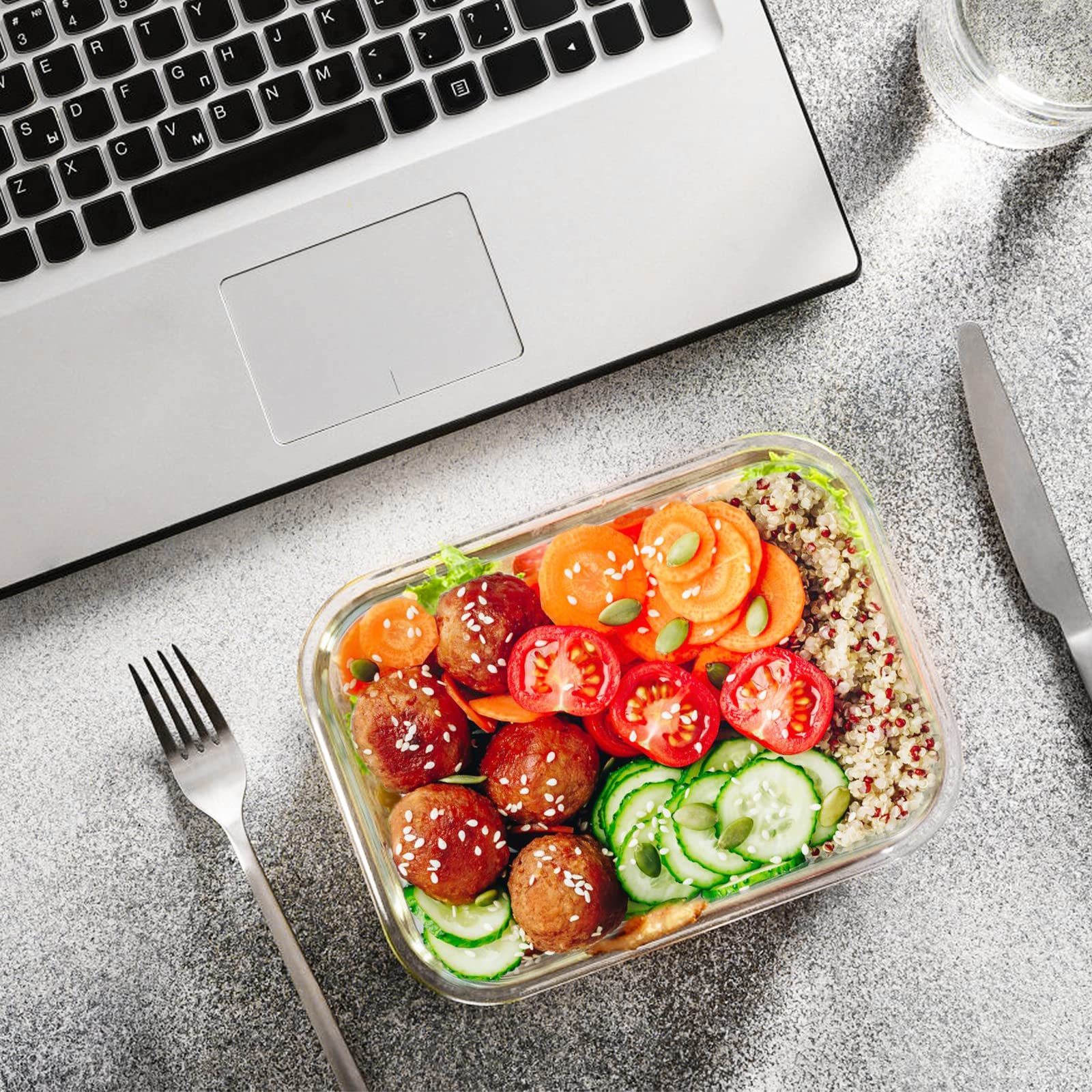 M MCIRCO 24-Piece Glass Food Storage Containers with Snap Locking Lids,Glass Meal Prep Containers Set - Airtight Lunch Containers, Microwave, Oven, Freezer and Dishwasher 🍁 All In One Marketplace Canada