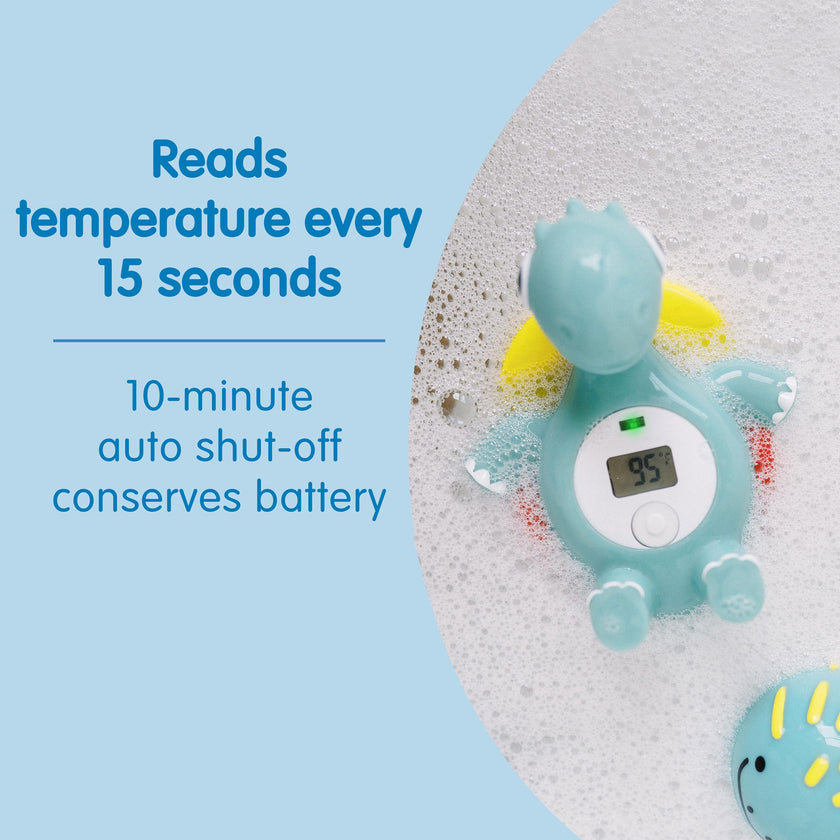 Dr. Brown's CleanUp Temposaurus Floating Bath Thermometer for Accurately Measuring Baby’s Bath Water Temperature, BPA Free 🍁 All In One Marketplace Canada