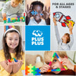 PLUS PLUS - 100 Pcs 30 x 50 mm Big Basic Colors Mix Building Blocks 🍁 All In One Marketplace Canada