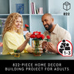 LEGO Botanicals Bouquet of Roses Artificial Flowers - Fake Red Roses Building Set for Adults, Ages 18+ - Gifts for Birthdays - Home Decor for Table Display - 10328 🍁 All In One Marketplace Canada