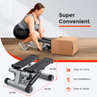 Sunny Health & Fitness Mini Stepper for Exercise, Low-Impact Stair Step Cardio Equipment with Resistance Bands, Digital Monitor - NO. 012-S 🍁 All In One Marketplace Canada