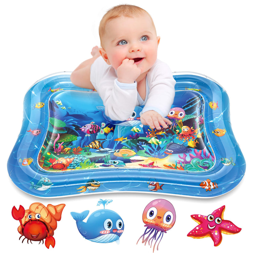 Infinno Inflatable Tummy Time Mat Premium Baby Water Play Mat for Infants and Toddlers Baby Toys for 3 to 24 Months, Strengthen Your Baby's Muscles, Portable 🍁 All In One Marketplace Canada