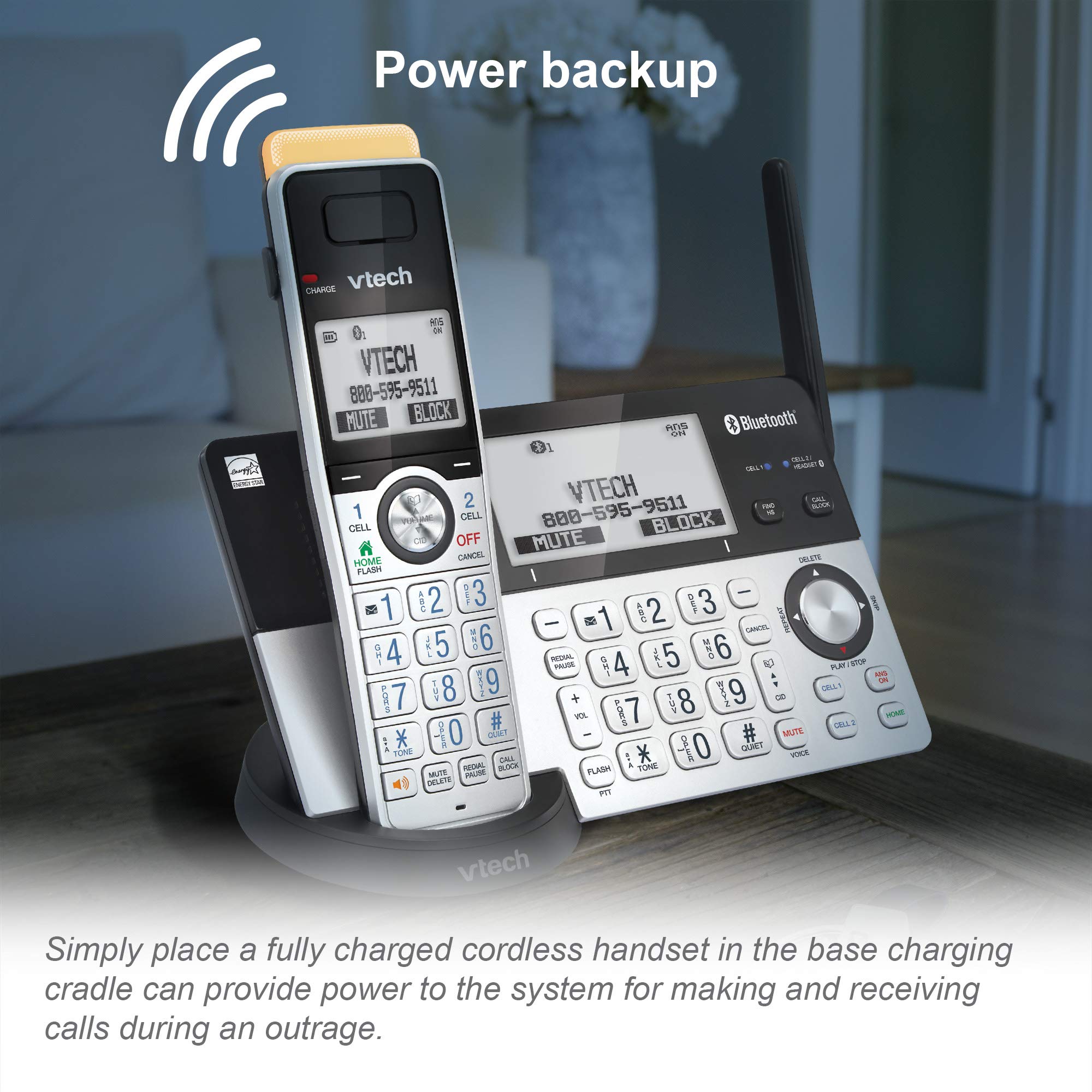VTech IS8151-5 Answering System with 5 Handsets, Connect to Cell and Super Long Range (IS8151-5S) 🍁 All In One Marketplace Canada
