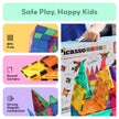 PicassoTiles 100 Piece Set 100pcs Magnet Building Tiles Clear Magnetic 3D Building Blocks Construction Playboards, Creativity beyond Imagination, Inspirational, Recreational, Educational Conventional 🍁 All In One Marketplace Canada