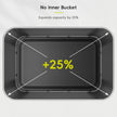 EKO Nova Sensor Trash Can, 21 Gallon/80 Liter Stainless Steel Rectangular Touchless Motion Sensor Trash Can, Matte Metallic 🍁 All In One Marketplace Canada