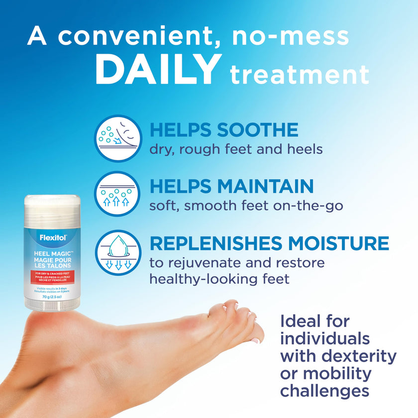 Flexitol Heel Magic for Treating Cracked and Dry Heels (70g) 🍁 All In One Marketplace Canada