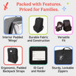 J.L. Childress Padded Backpack Car Seat Bag - Travel Bag for Airplane, Fits Most Baby & Infant Car Seats, Boosters, & Carriers, Airport Accessories for Gate Check or Baggage Check - Ultimate, Black 🍁 All In One Marketplace Canada
