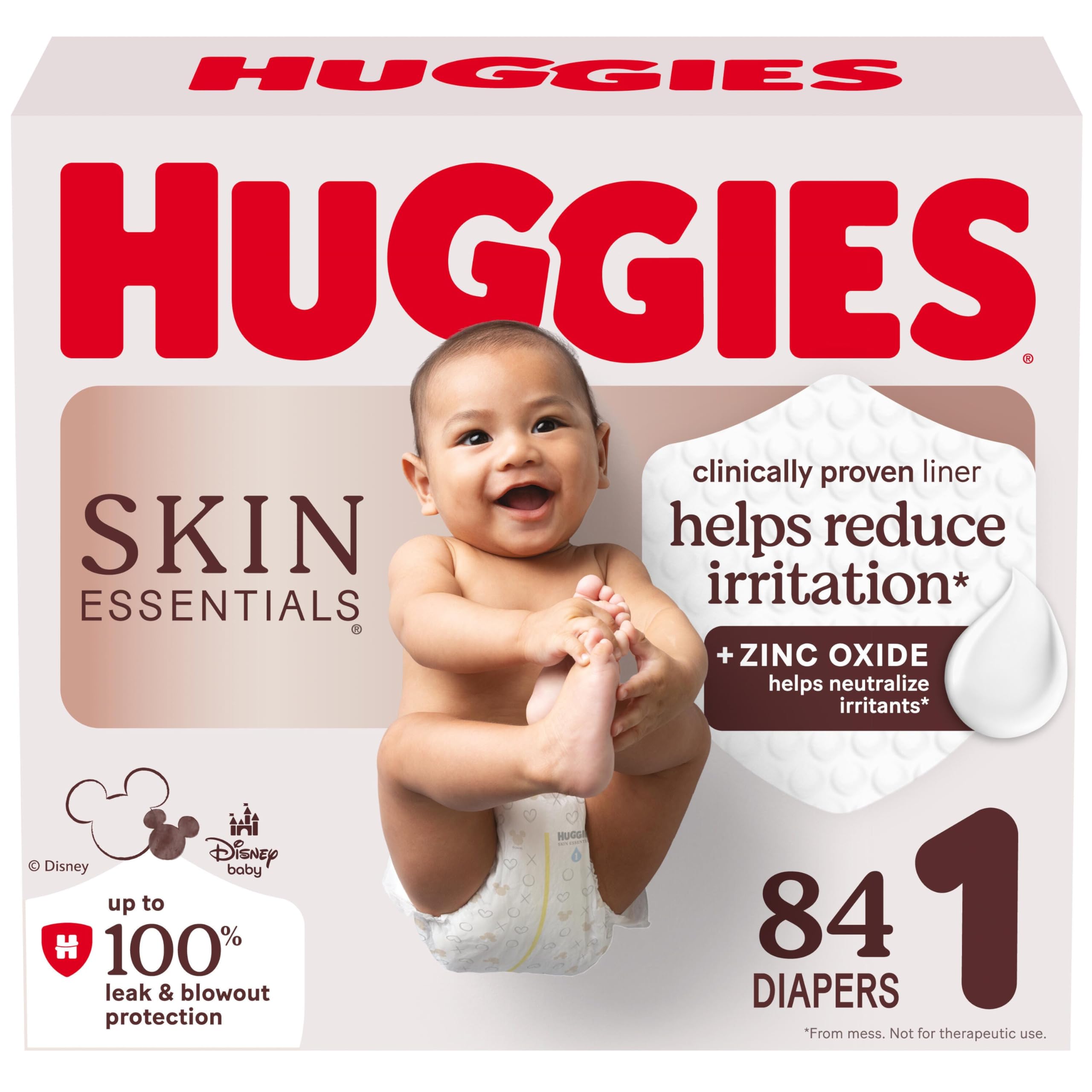 Huggies Size 1 Diapers, Skin Essentials Baby Diapers, Size 1 (8-14 lb.), 84 Ct 🍁 All In One Marketplace Canada