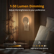 Lyridz Backlit Night Light Plug-in,[4 Pack] Glare-Free Indirect Glow, Dusk to Dawn Sensor, 1-50LM Dimmable Veilleuse, 2700K Warm White for Bedroom, Bathroom, Hallway 🍁 All In One Marketplace Canada