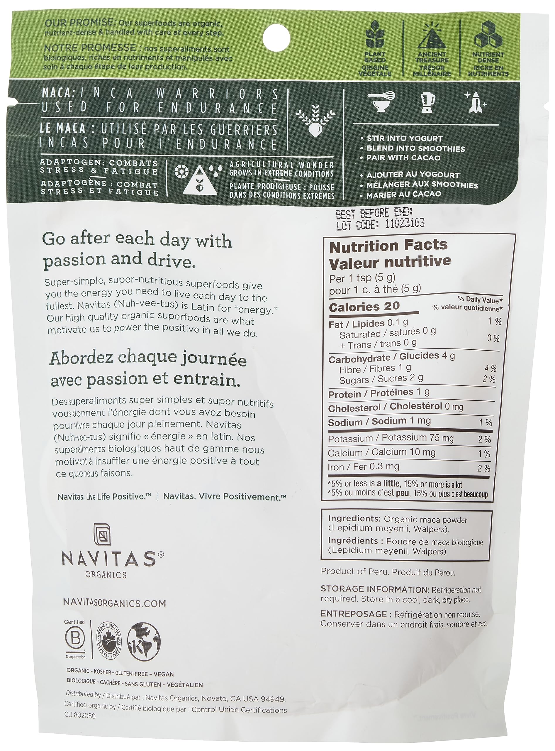 Navitas Organics - Maca Powder (227g)