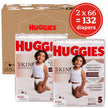 Huggies Size 5 Diapers, Skin Essentials Baby Diapers, Size 5 (27+ lbs), 132 Count (2 Packs of 66), Packaging May Vary 🍁 All In One Marketplace Canada