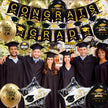 Graduation Decorations Class of 2026, 12Pcs Black and Gold balloons with Swirl and Graduation Garland Congrats Grad 2026 Banner for College High School Party Supplies 🍁 All In One Marketplace Canada