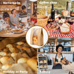 Homrelaxy 60Pcs Paper Bread Bags for Homemade Bread, Sourdough Bag with Window, 13.7 x 8.3 x 3.5 Inch Large Brown Kraft Bakery Bags for Storing Loaves & Snacks, Includes 70 Sealing Stickers 🍁 All In One Marketplace Canada
