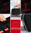 ivoler Carrying Case for Nintendo Switch 2 (2025 Model), Portable Hard Shell Pouch Carrying Travel Game Bag for Switch 2 Accessories Holds 12 Game Cartridge, Black 🍁 All In One Marketplace Canada