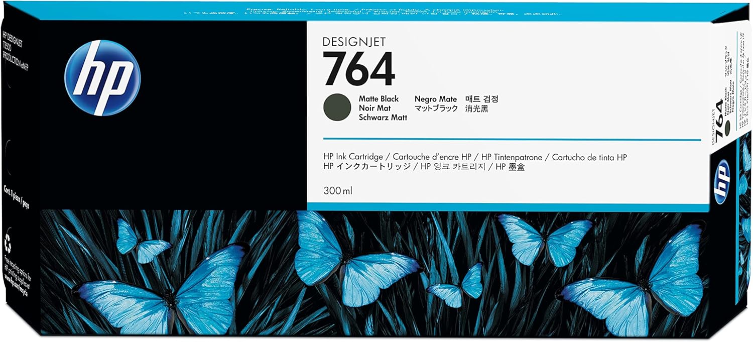 HP 764 (C1Q16A) Ink Cartridge - Standard Yield - Black Matte