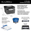 Brother HL-L2465DW Monochrome Laser Printer with Wireless Connectivity All-in-One Print, Copy and Scan Functions for Home and Office Use - Compact Design 🍁 All In One Marketplace Canada