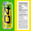 Cellucor C4 Performance Energy Drink, Jolly Rancher Green Apple, Carbonated Sugar Free Drink with no Artificial Colours or Dyes, 473mL, 12 count 🍁 All In One Marketplace Canada