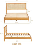 Ruby Natural Rattan Bed Frame
