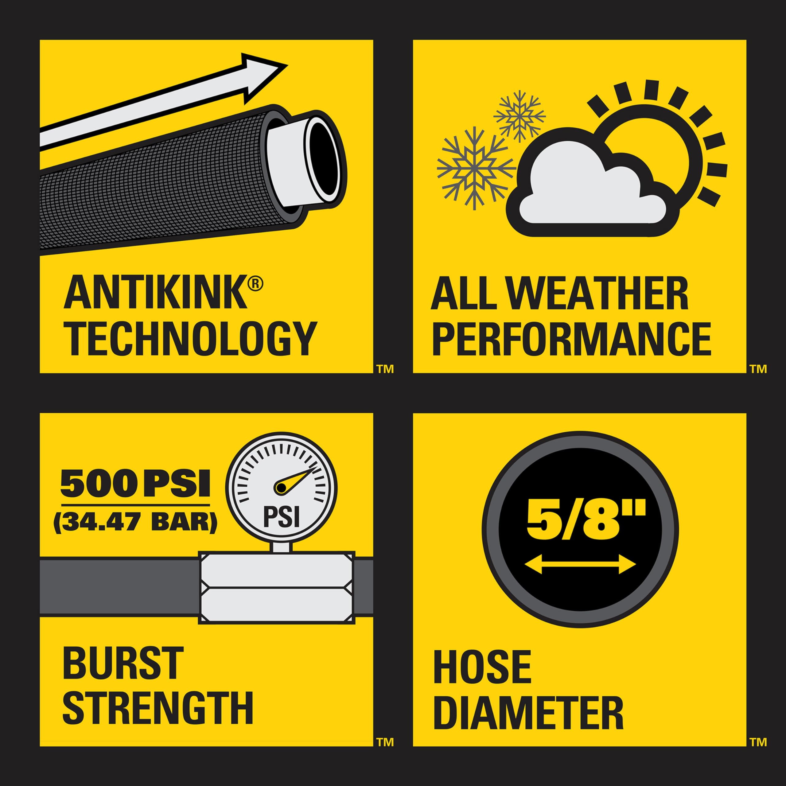 Stanley Fatmax Professional Grade Water Hose, 50' x 5/8