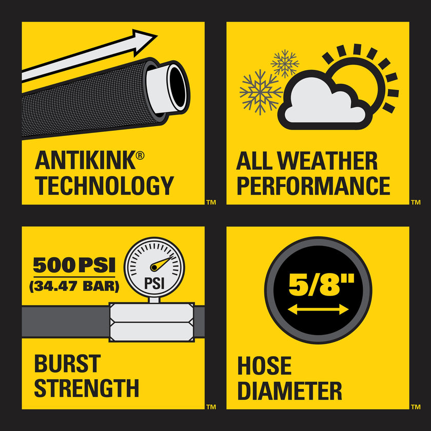 Stanley Fatmax Professional Grade Water Hose, 50' x 5/8
