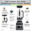 Ninja BN801C, Professional Plus Kitchen System With Auto-iQ, 72oz Pitcher, Black/Silver, 1400W (Canadian Version) 🍁 All In One Marketplace Canada