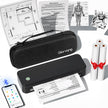 Gloryang Inkless Portable Printer for Travel, Wireless Thermal Printer Supports 8.5 x 11 Inch & A4 Size, Bluetooth Printer Includes Carry Case and 3 Rolls of Thermal Paper Kit, Black 🍁 All In One Marketplace Canada