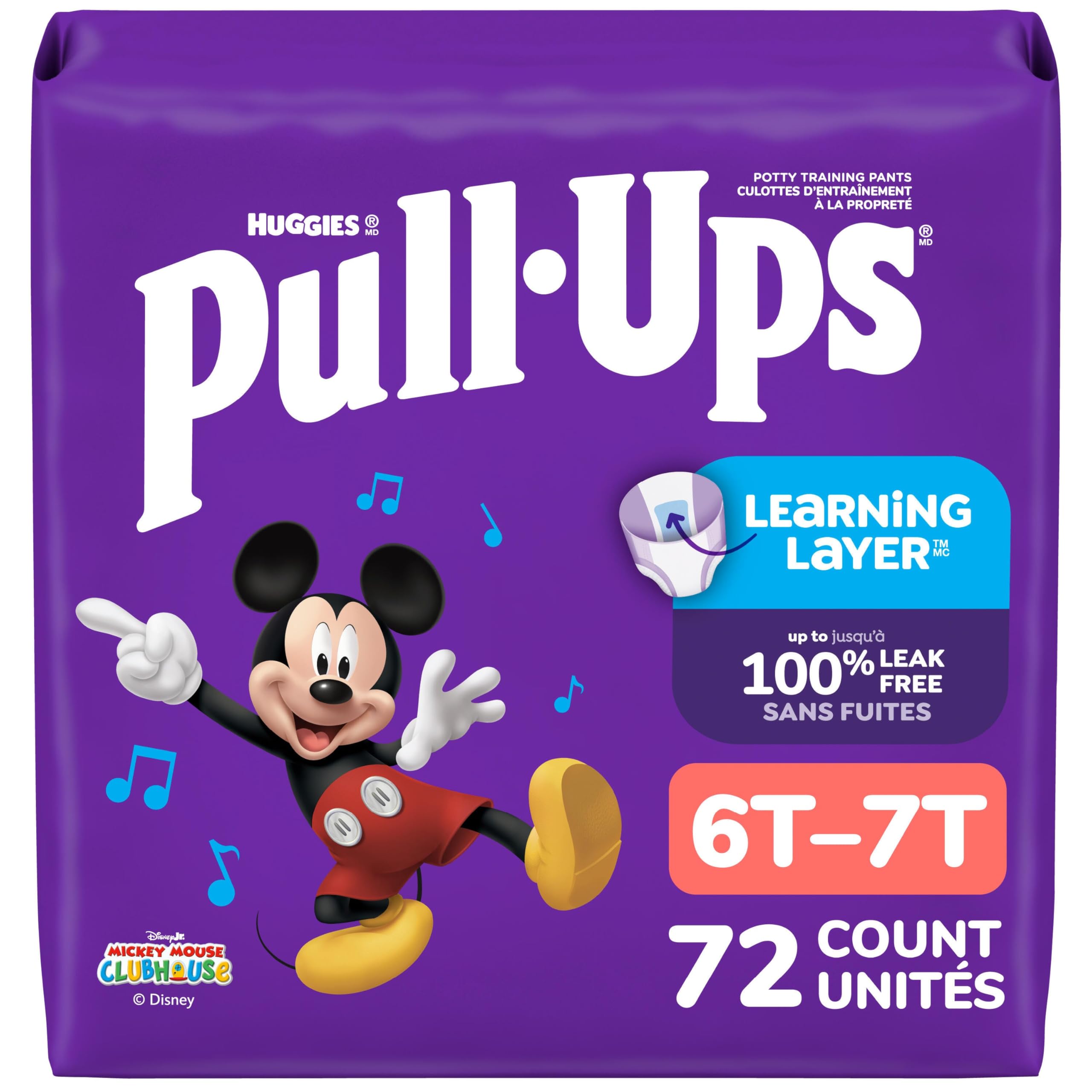 Pull-Ups Boys' Potty Training Pants, Size 6T-7T (55-75 lbs), 72 Count 🍁 All In One Marketplace Canada
