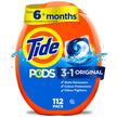 Tide PODS Laundry Detergent Pacs, Original Scent, Powerful 3-in-1 Clean in one Step, HE Compatible, 112 Count 🍁 All In One Marketplace Canada