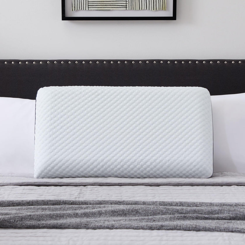 WEEKENDER Ventilated Gel Memory Foam Pillow - Washable Cover - Queen Size(Pack of 1), White 🍁 All In One Marketplace Canada