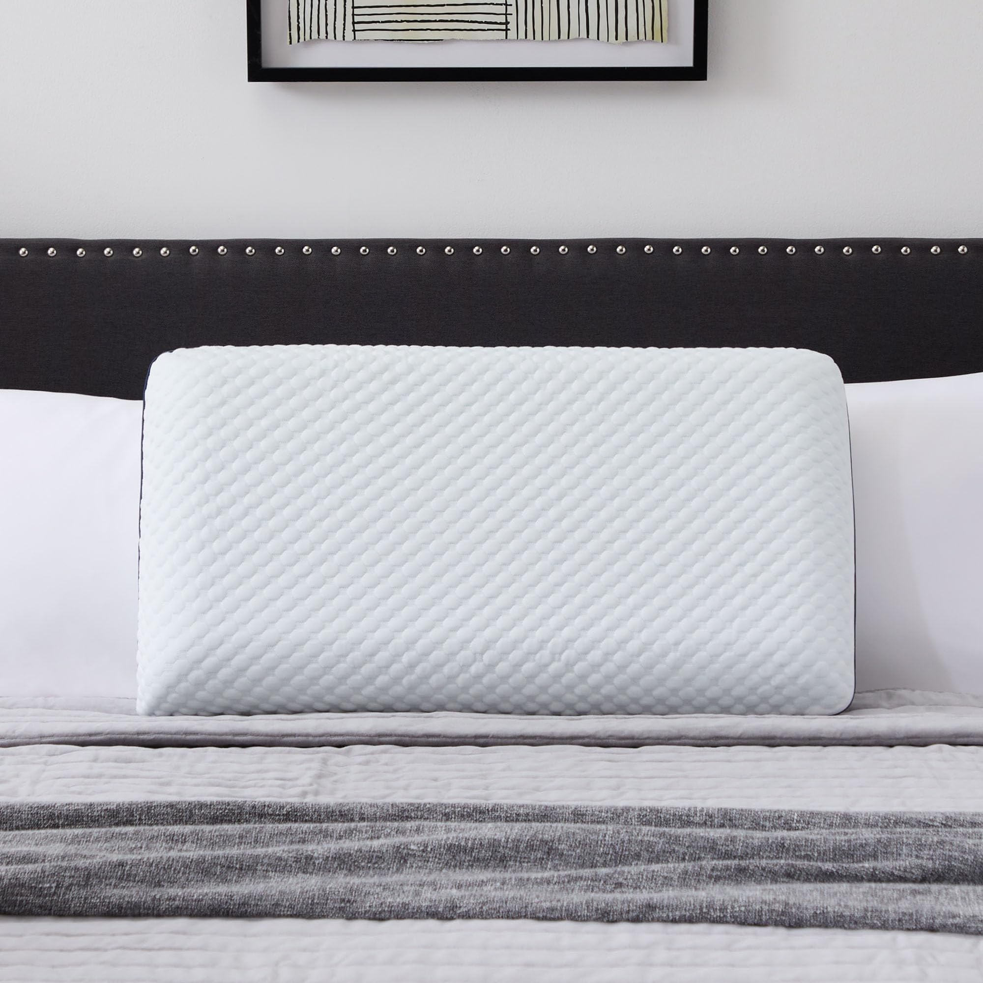 WEEKENDER Ventilated Gel Memory Foam Pillow - Washable Cover - King Size-White 🍁 All In One Marketplace Canada