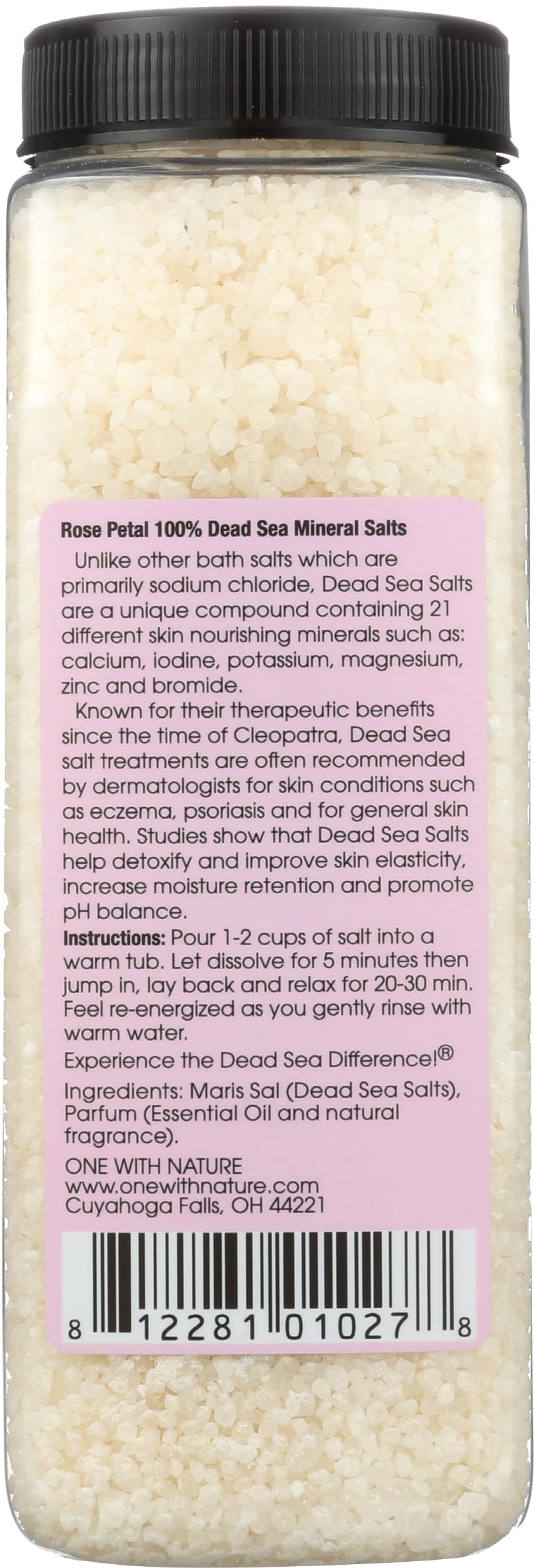 One With Nature - Rose Bath Salts (907g)