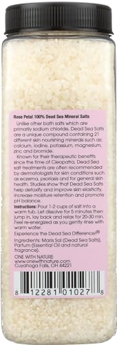 One With Nature - Rose Bath Salts (907g)