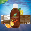 Nature's Way NutraSea High DHA Omega 3 Fish Oil Liquid Supplement for Adults and Kids Ages 14+ – Juicy Citrus Flavour, Non-GMO – Brain & Cognitive Support – 1500mg EPA & DHA, 200 mL 🍁 All In One Marketplace Canada