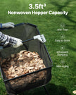 VEVOR Push Lawn Sweeper, 21-inch Leaf & Grass Collector, Strong Wheels & Heavy Duty Thickened Steel Durable to Use with Large Capacity 3.5 cu. ft. Mesh Collection Hopper Bag, 2 Spinning Brushes 🍁 All In One Marketplace Canada