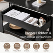 Yaheetech Coffee Table with Storage, Lift Top, 98cm L, Black 🍁 All In One Marketplace Canada