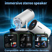 [2026 Upgraded] Mini Projector Support 4K 1080P FHD Auto Keystone 270° Rotatable with WiFi 6 and Bluetooth 5.2 Projector Portable Compatibile with HDMI/TV Stick/Memory Stick/Laptop,White 🍁 All In One Marketplace Canada