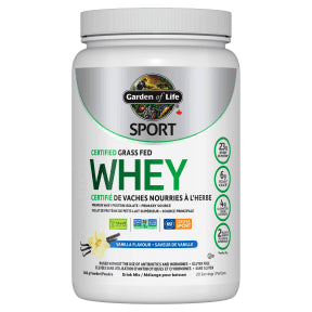Garden of Life - Sport Cert Grass Fed Whey - Van (660g)