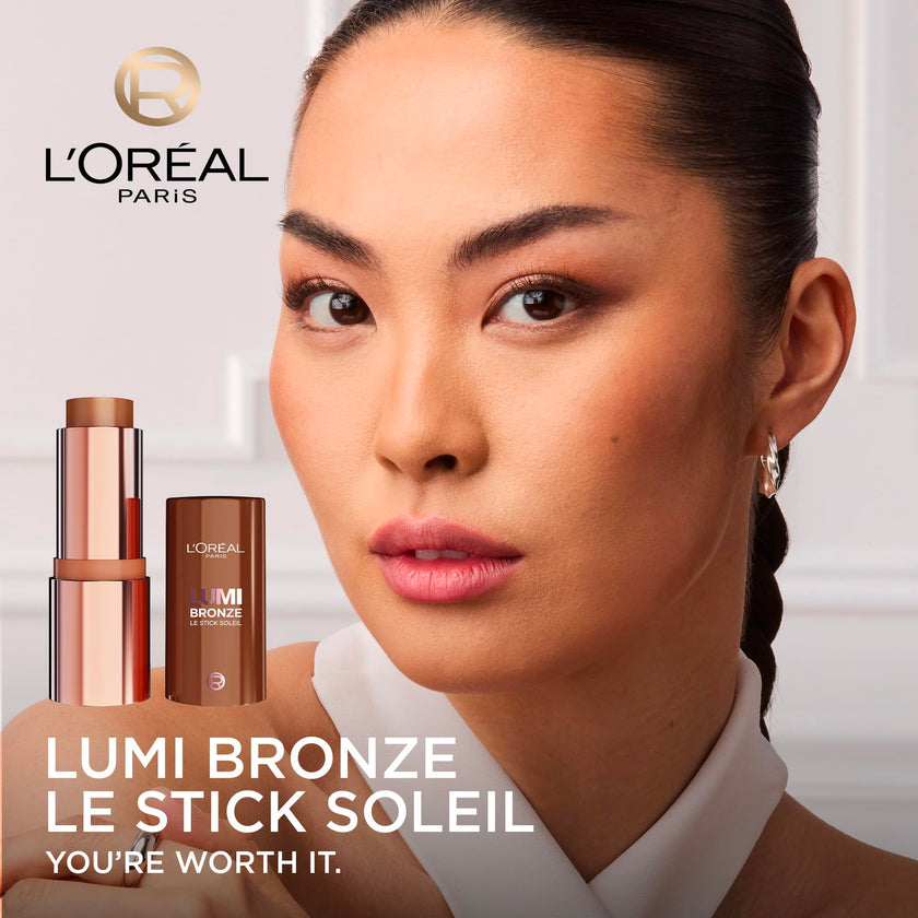 L'Oréal Paris LUMI Bronzer Le Stick Soleil, Cream-to-powder Multi-Use Bronzer Stick, Buildable & Blendable Contour, Non-Cakey Finish, 110 Toasted Sunlight, 9g 🍁 All In One Marketplace Canada