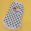 Puppy Vuitawn Dog Dress – Luxury Designer-Style Outfit for Dogs