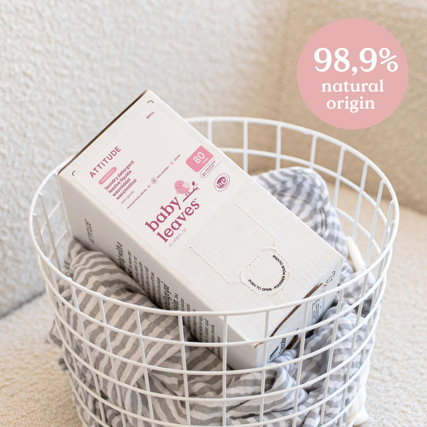ATTITUDE Baby Laundry Detergent Refill, Unscented HE Compatible Liquid, Extra Gentle, Concentrated, EWG Verified, Dermatologist Tested, Vegan, 80 Loads, 2 Liters 🍁 All In One Marketplace Canada