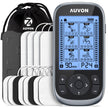 AUVON 3-in-1 TENS Machine, TENS EMS Muscle Stimulator with 40 Intensities for Gradual Shoulder, Sciatica, Back Pain Relief, 24 Modes Rechargeable TENS Unit Massager with 12 TENS Pads 🍁 All In One Marketplace Canada