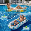 cngg v Pool Floaties for Adults,Inflatable Float Heavy Duty, Backrest & Footrest Pool Float Pool Rafts for Adults Beach Lake Party 2 Pack 🍁 All In One Marketplace Canada