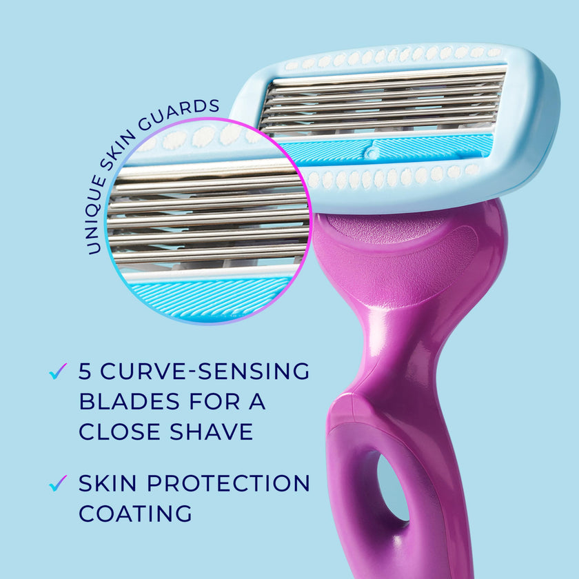 Schick Hydro Silk Moisture Hydration Razors for Women | Replacement Refills for any Hydro Silk Handles | 5-Blade Refill | 6 Count Razor Refills 🍁 All In One Marketplace Canada