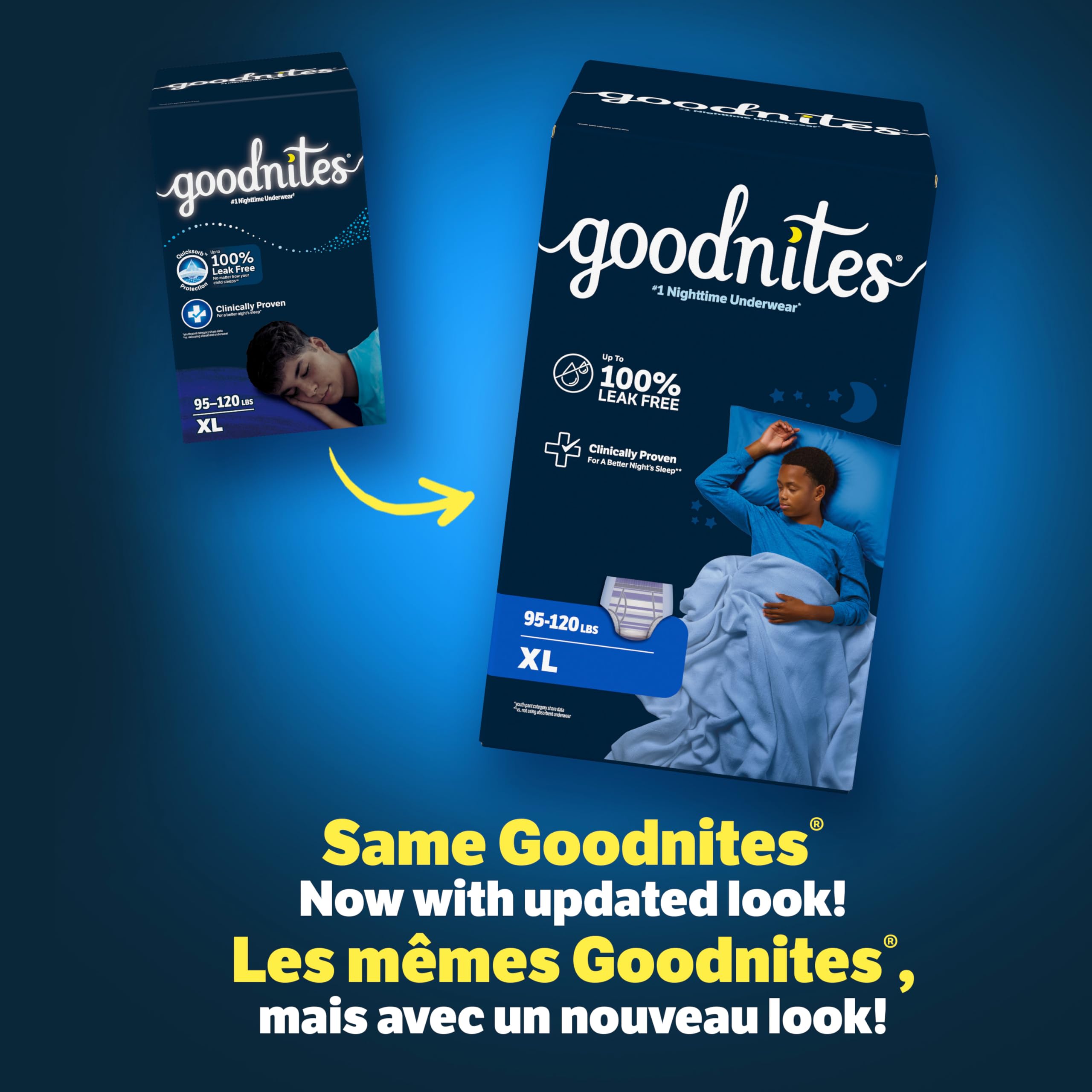 Goodnites Boys Bedwetting Night Time Underwear, Goodnites, Size Extra Large, 28 Ct (95-140+ lb.) 🍁 All In One Marketplace Canada