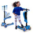 Hurtle - 3 Wheel Foldable Kick Scooter for Kids & Toddlers (Blue CA) 🍁 All In One Marketplace Canada