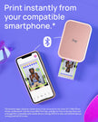 Canon Ivy 2 Mini Photo Printer (Blush Pink), Bluetooth Portable Smartphone Printer for iOS & Android, Bundle with 110 Zink Sticky-Back Photo Prints, LED Light Bar, Protective Case & USB Cable 🍁 All In One Marketplace Canada