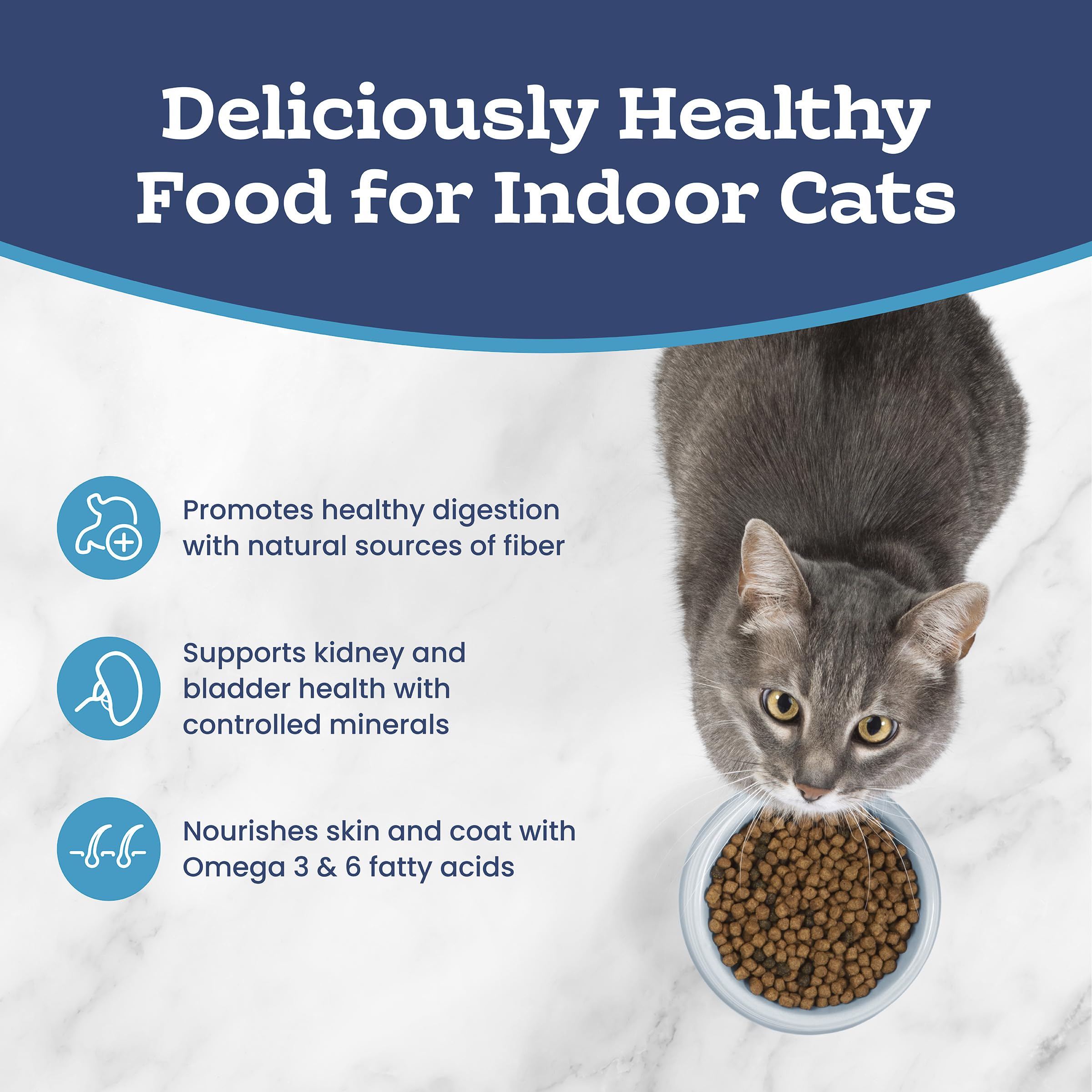 Blue Buffalo Tastefuls Chicken & Brown Rice Recipe Sensitive Stomach Adult Dry Cat Food, Real Chicken First, Deliciously Healthy Natural Cat Food, Natural Ingredients, Supports Digestion, 3.1kg Bag 🍁 All In One Marketplace Canada