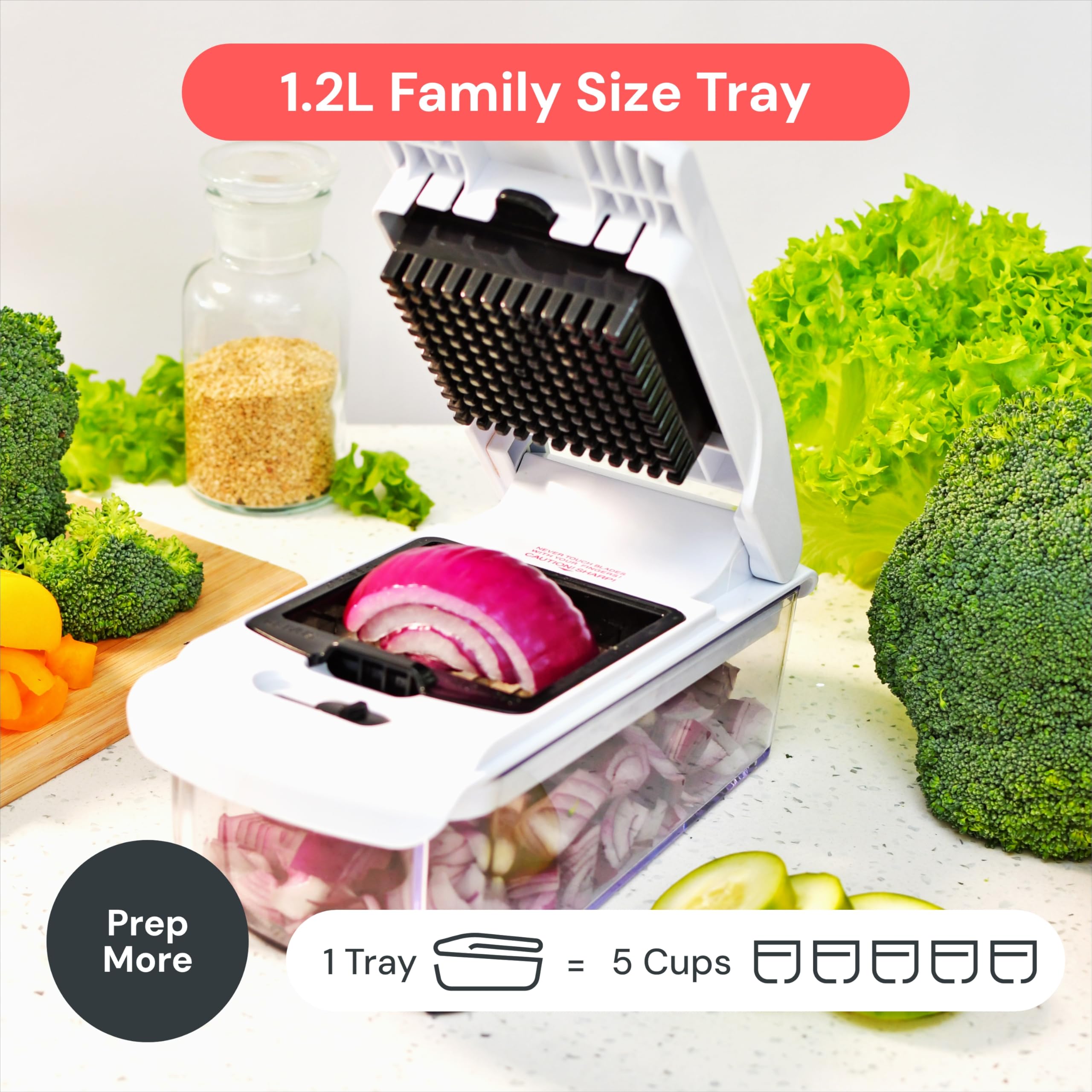 Fullstar Pro Original - Vegetable Chopper, Cutter & Spiralizer - 4 Blades 🍁 All In One Marketplace Canada