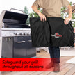 GrillTough Heavy Duty BBQ Grill Cover for Outdoor Grill, 58 Inch – Waterproof, Weather Resistant, UV & Fade Resistant with Fastening Straps – Gas Grill Cover for Weber, Genesis, Charbroil, etc. Black 🍁 All In One Marketplace Canada