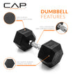 CAP Barbell 30 lb Coated Hex Dumbbell Weight 🍁 All In One Marketplace Canada